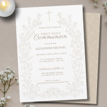 Blumenkreuz Erste Heilige Kommunion Religiös
