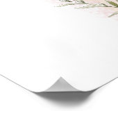 Blumenkreuz Erster Kommunion Willkommensschild Poster (Ecke)