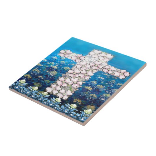 Blumenkreuz Fliese (Seite)