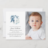 Blumenkreuz Foto Einladung (Vorderseite)