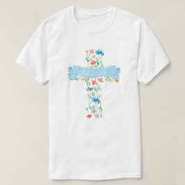 Blumenkreuz John 3:16 Unisex T-Shirt
