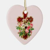 Blumenkreuz Keramikornament (Rechts)