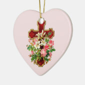 Blumenkreuz Keramikornament (Links)