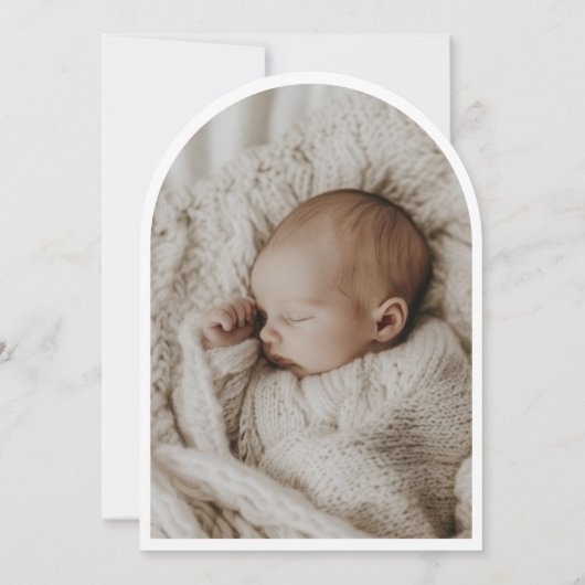 Blumenkreuz Moderne katholische Taufe für Foto Einladung (Rückseite)