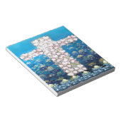 Blumenkreuz Notizblock (angewinkelt)