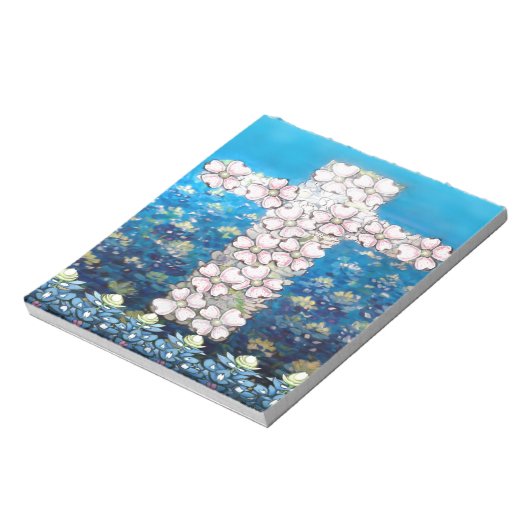 Blumenkreuz Notizblock (Rotiert)