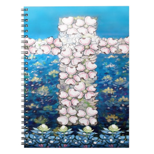 Blumenkreuz Notizblock (Vorderseite)