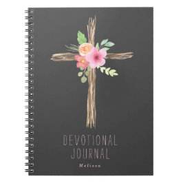 Blumenkreuz-Personalisiertes Gerät Notizblock