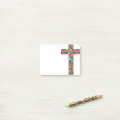 Blumenkreuz Post-it Klebezettel (Auf Schreibtisch)