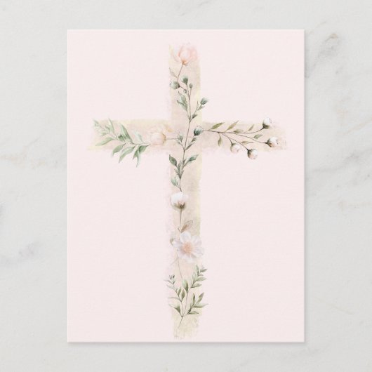 Blumenkreuz Postkarte (Vorderseite)