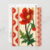 Blumenkreuz Postkarte (Vorne/Hinten)