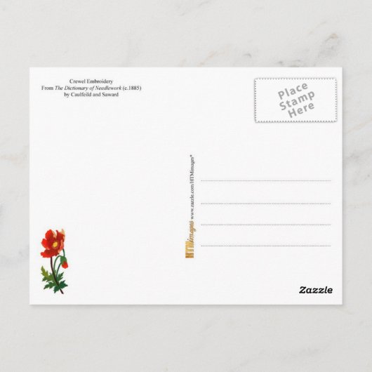 Blumenkreuz Postkarte (Rückseite)