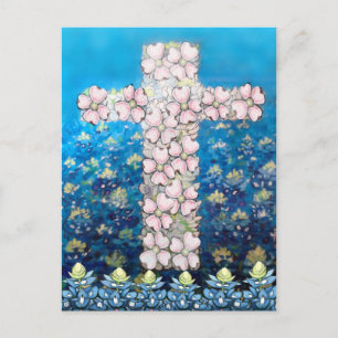 Blumenkreuz Postkarte