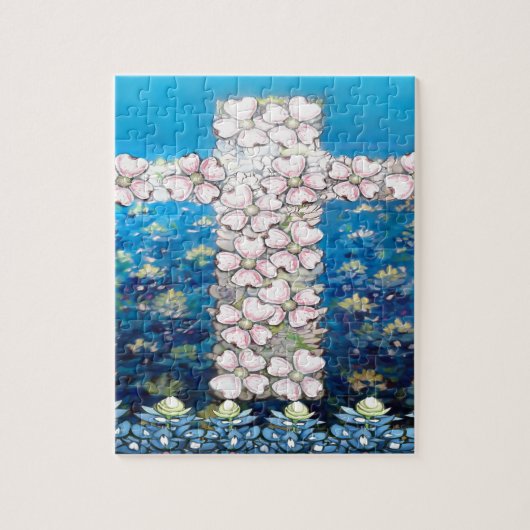 Blumenkreuz Puzzle (Vertikal)