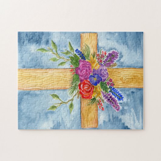 Blumenkreuz Puzzle (Horizontal)