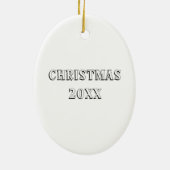 Blumenkreuz Religiös kreieren Sie Ihren eigenen Sa Keramik Ornament (Hinten)