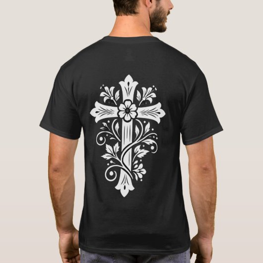 Blumenkreuz T-Shirt (Rückseite)