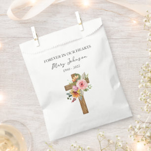 Blumenkreuz-Trauer-Andenken-Tasche Geschenktütchen