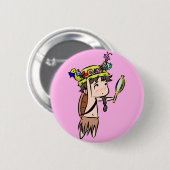 Blumenkrone Button (Vorne & Hinten)