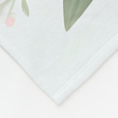 Blumenkronen-Graue Katze Fleecedecke (Ecke)