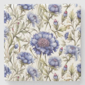 Blumenkronen-Untersetzer Steinuntersetzer (Vorderseite)