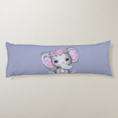 Blumenkronenlephon-Kissen Seitenschläferkissen (Rückseite)