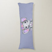 Blumenkronenlephon-Kissen Seitenschläferkissen (Vorderseite Vertikal)