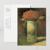 Blumenkrug Postkarte (Vorne/Hinten)