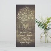 Blumenkrug rustikale Hochzeitsprogramme Programm (Stehend Vorderseite)