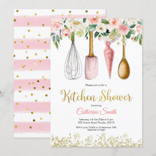 Blumenküche Bridal Dusche Einladung