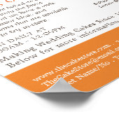 Blumenkuchen, Kuchen/Kuchen-Store Werbung Poster (Ecke)