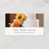 Blumenkuchen, Kuchenmacher, Kuchenladen Visitenkarte (Vorderseite)