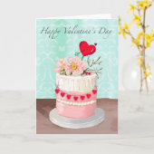 Blumenkuchen Valentinstagskarte Karte (Gelbe Blume)