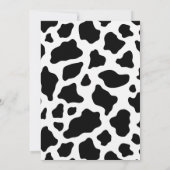 Blumenkuh Print Birthday Danke Karte (Rückseite)