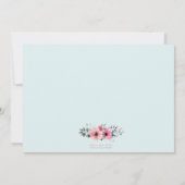 Blumenkündigung mit Bibelverse Ankündigung (Rückseite)