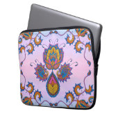 Blumenkunst, Blauer Bliss Laptopschutzhülle (Vorderseite Links)