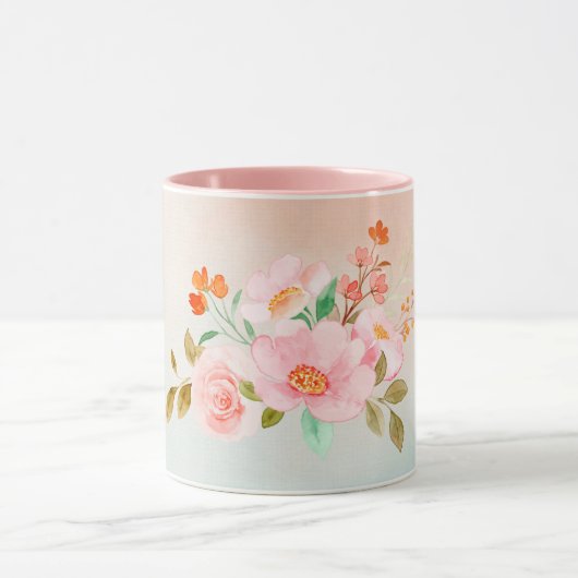 Blumenkunst, Blühend Blume, Kunst Tasse (Zentrum)