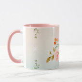 Blumenkunst, Blühend Blume, Kunst Tasse (Links)