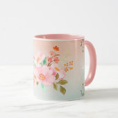 Blumenkunst, Blühend Blume, Kunst Tasse (VorderseiteRechts)