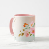 Blumenkunst, Blühend Blume, Kunst Tasse (Vorderseite Links)