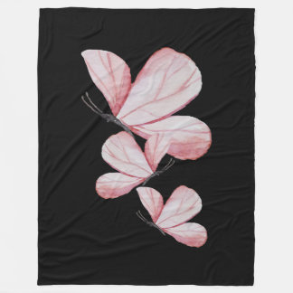 Blumenkunst Blume Schmetterling niedliche Natur Fleecedecke