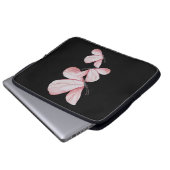 Blumenkunst Blume Schmetterling niedliche Natur Laptopschutzhülle (Vorne Knopf)