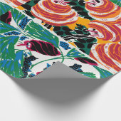 Blumenkunst Deko-Muster Orientalisches Wrapping Pa Geschenkpapier (Ecke)