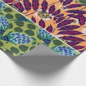 Blumenkunst Deko-Muster Orientalisches Wrapping Pa Geschenkpapier (Ecke)