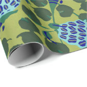 Blumenkunst Deko-Muster Orientalisches Wrapping Pa Geschenkpapier (Rolleneckpunkt)