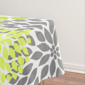 Blumenkunst der Chartreuse grünen grauen Dahlie Tischdecke (Beispiel)