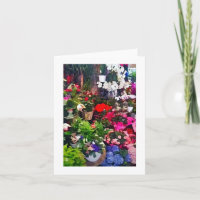 Blumenkunst-Druck-Raum-Anmerkungs-Karte