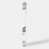 Blumenkunst, einfarbige Schönheit Case-Mate iPhone Hülle (Rückseite / Rechts)