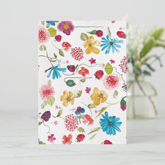 Blumenkunst Einladung (Stehend Vorderseite)