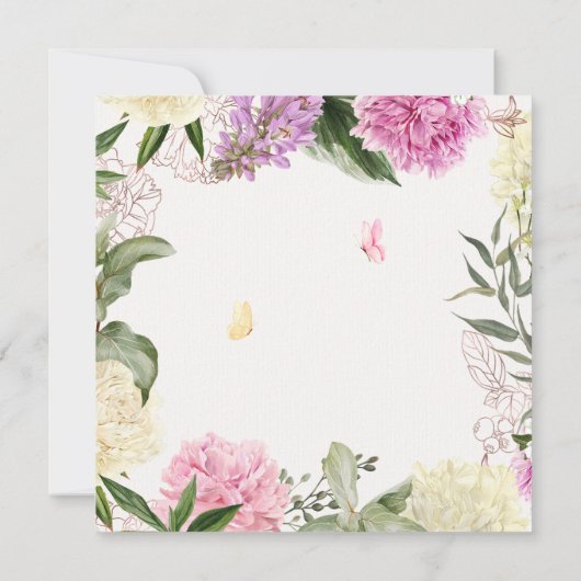 Blumenkunst Einladung (Rückseite)